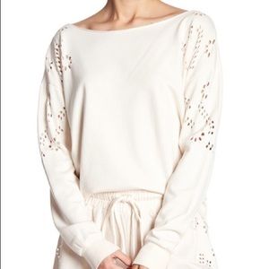 Young Fabulous Broke laser cut sweatshirt